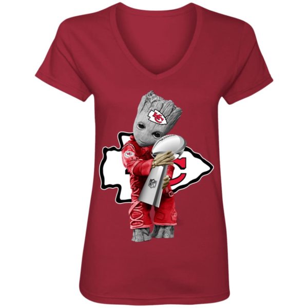 Kansas City Chiefs Baby Groot Hug A Super Bowl LIV Shirt