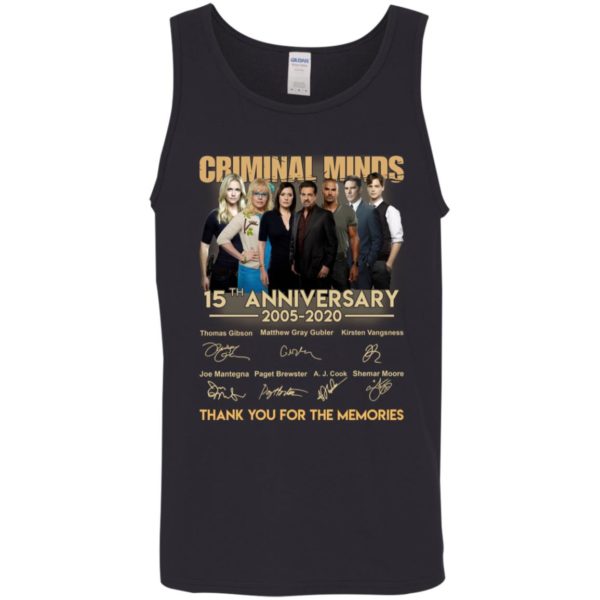 Criminal Minds 15th Anniversary Thank You For The Memories Signature Shirt