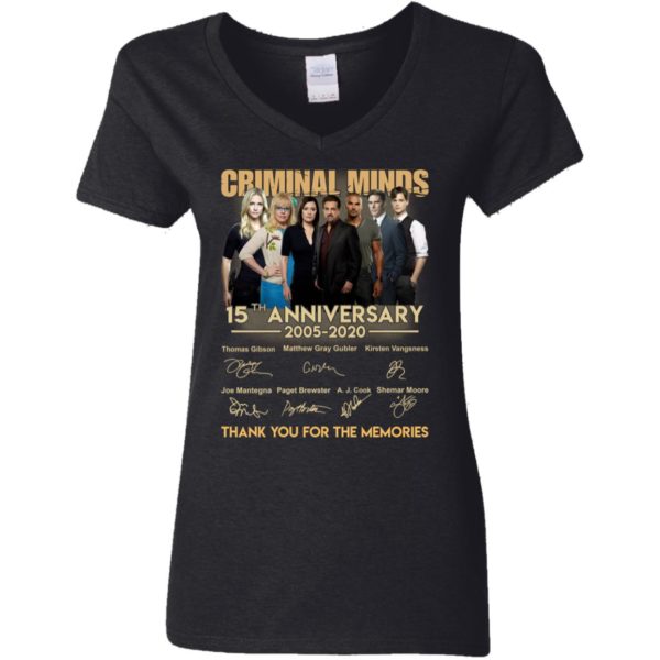 Criminal Minds 15th Anniversary Thank You For The Memories Signature Shirt