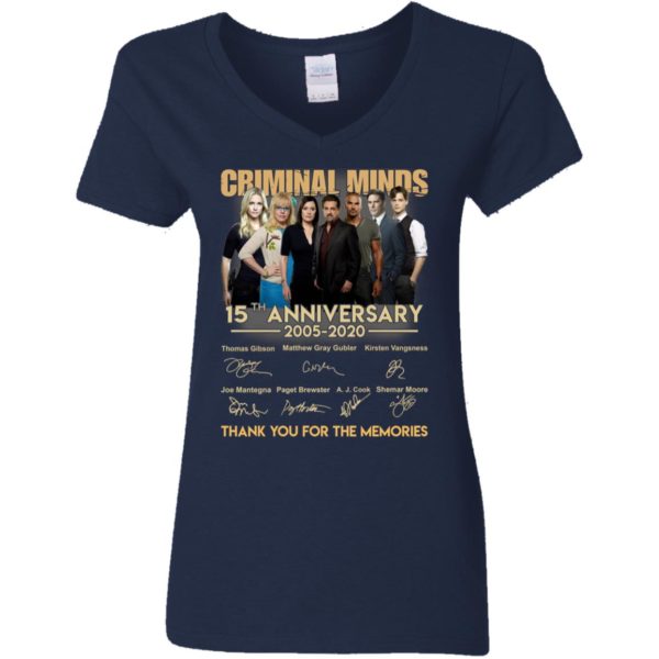 Criminal Minds 15th Anniversary Thank You For The Memories Signature Shirt