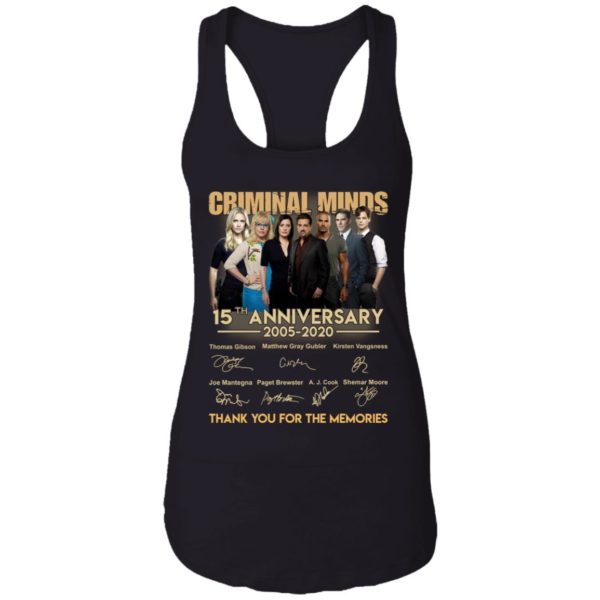 Criminal Minds 15th Anniversary Thank You For The Memories Signature Shirt