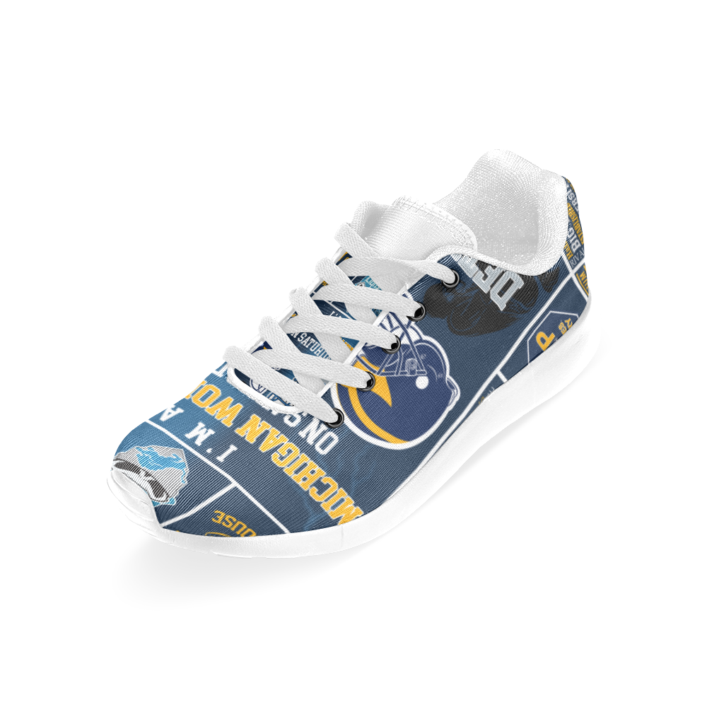 Michigan wolverine on saturdays and detroit lion o Men's Sneakers (Model020) (Large Size) image Michigan wolverine on saturdays and detroit lion o Men's Sneakers (Model020) (Large Size)