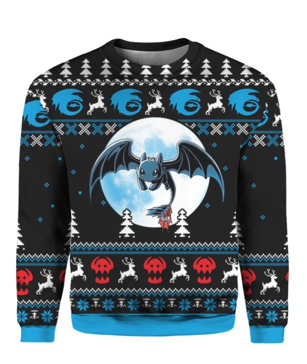 Toothless Night Fury 3D Print All Over Christmas Shirt