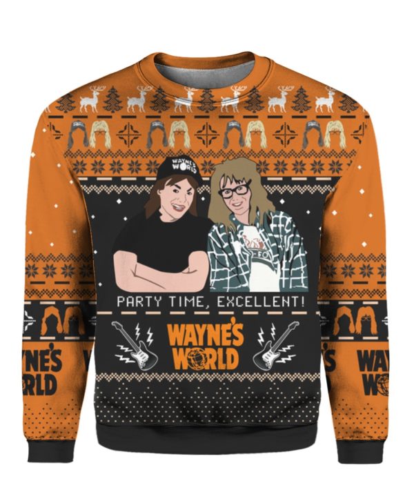 Wayne S World 2211 3D All Over Print Christmas Shirt