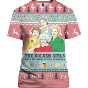 The Golden Girls 3D Print Christmas Shirt image The Golden Girls 3D Print Christmas Shirt