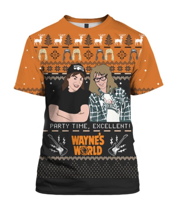 Wayne S World 2211 3D All Over Print Christmas Shirt