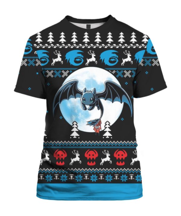 Toothless Night Fury 3D Print All Over Christmas Shirt