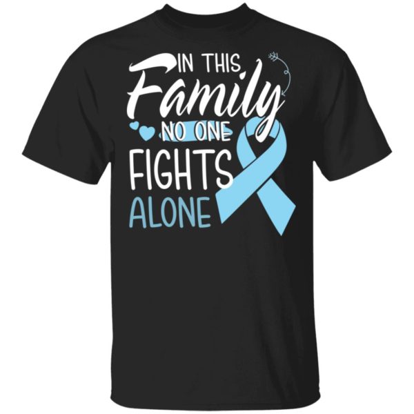 In This Family No One Fights Alone Prostate Cancer Shirt