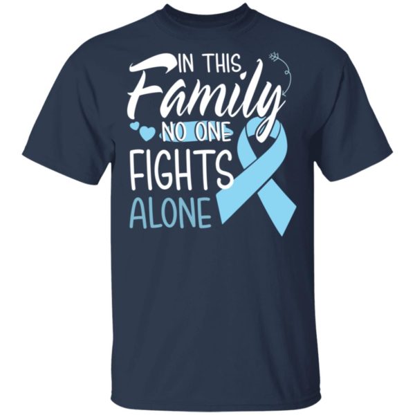 In This Family No One Fights Alone Prostate Cancer Shirt