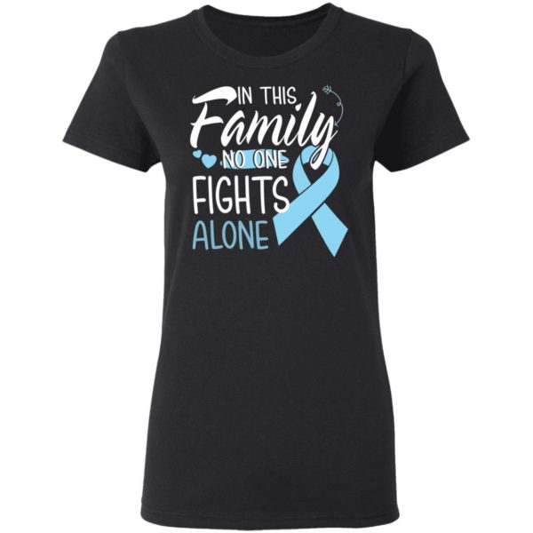 In This Family No One Fights Alone Prostate Cancer Shirt