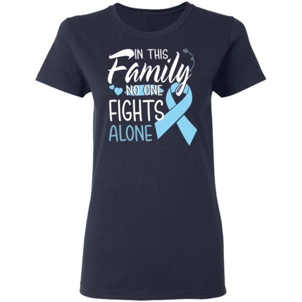 In This Family No One Fights Alone Prostate Cancer Shirt