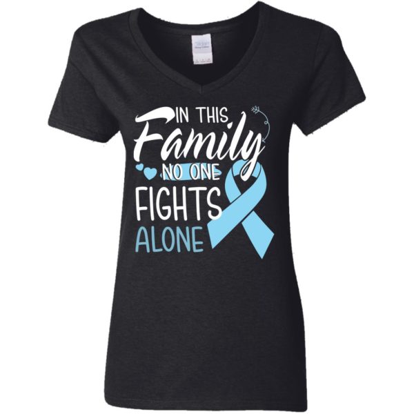 In This Family No One Fights Alone Prostate Cancer Shirt