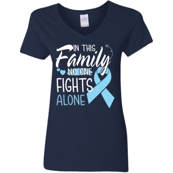 In This Family No One Fights Alone Prostate Cancer Shirt