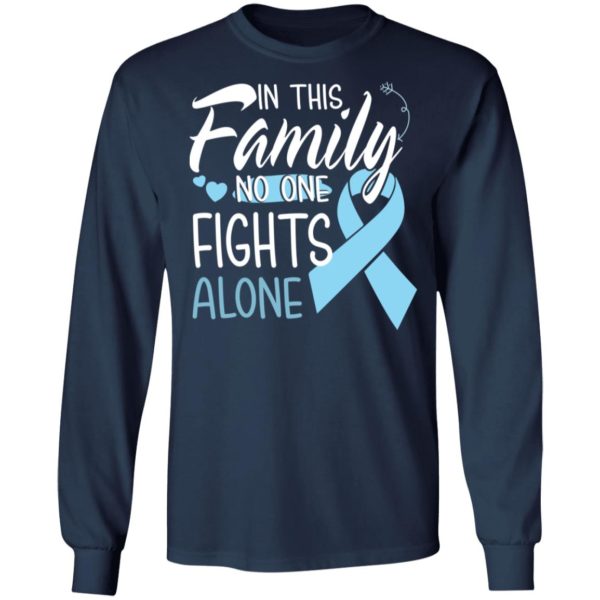 In This Family No One Fights Alone Prostate Cancer Shirt
