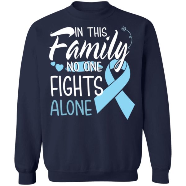 In This Family No One Fights Alone Prostate Cancer Shirt