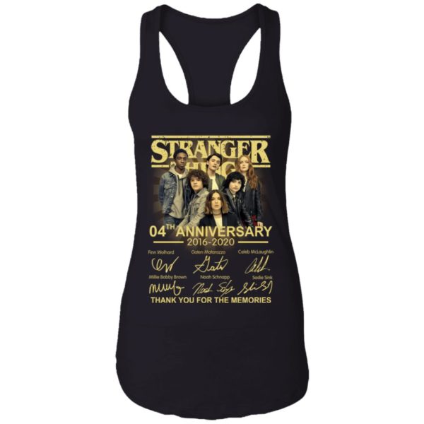 Stranger Things 4Th Anniversary 2016 2020 Thank You For The Memories Shirt