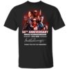 Arnold Schwarzenegger 50Th Anniversary Signed Thank You For Memories T Shirt