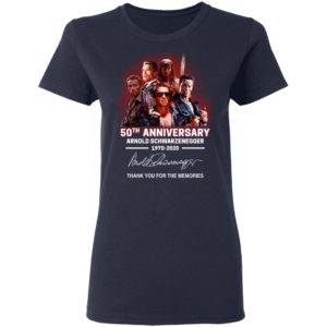 Arnold Schwarzenegger 50Th Anniversary Signed Thank You For Memories T Shirt