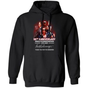 Arnold Schwarzenegger 50Th Anniversary Signed Thank You For Memories T Shirt