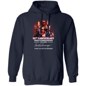 Arnold Schwarzenegger 50Th Anniversary Signed Thank You For Memories T Shirt