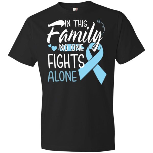 In This Family No One Fights Alone Prostate Cancer Youth Shirt