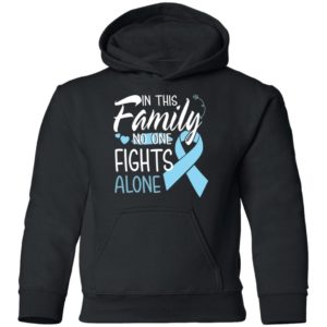 In This Family No One Fights Alone Prostate Cancer Youth Shirt image In This Family No One Fights Alone Prostate Cancer Youth Shirt