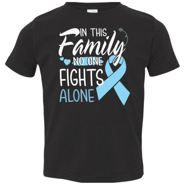 In This Family No One Fights Alone Prostate Cancer Youth Shirt