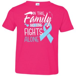 In This Family No One Fights Alone Prostate Cancer Youth Shirt image In This Family No One Fights Alone Prostate Cancer Youth Shirt