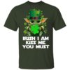Baby Yoda Hug Irish Leaf Irish I Am Kiss Me You Must Happy Patricks Day Shirt