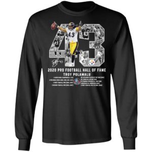 Troy Polamalu 43 2020 Pro Football Hall Of Fame Shirt image Troy Polamalu 43 2020 Pro Football Hall Of Fame Shirt