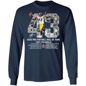 Troy Polamalu 43 2020 Pro Football Hall Of Fame Shirt image Troy Polamalu 43 2020 Pro Football Hall Of Fame Shirt