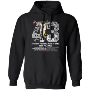 Troy Polamalu 43 2020 Pro Football Hall Of Fame Shirt image Troy Polamalu 43 2020 Pro Football Hall Of Fame Shirt