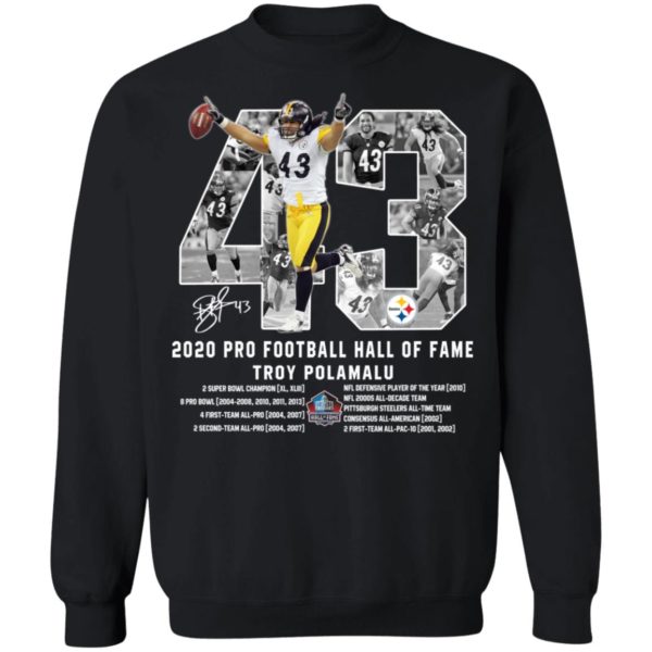 Troy Polamalu 43 2020 Pro Football Hall Of Fame Shirt