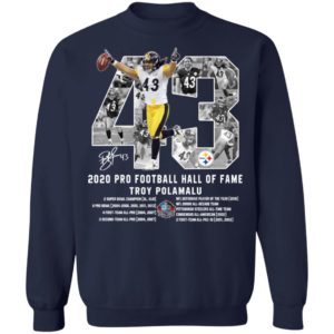 Troy Polamalu 43 2020 Pro Football Hall Of Fame Shirt image Troy Polamalu 43 2020 Pro Football Hall Of Fame Shirt