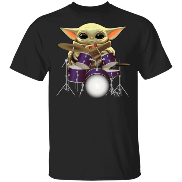 Baby Yoda Play Drum Shirt