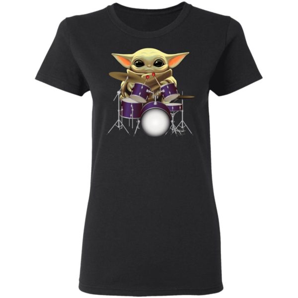 Baby Yoda Play Drum Shirt