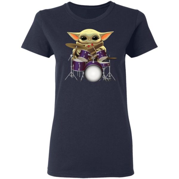 Baby Yoda Play Drum Shirt