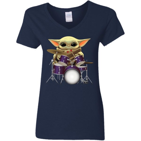 Baby Yoda Play Drum Shirt