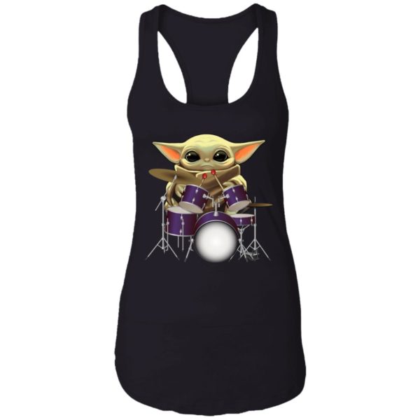 Baby Yoda Play Drum Shirt