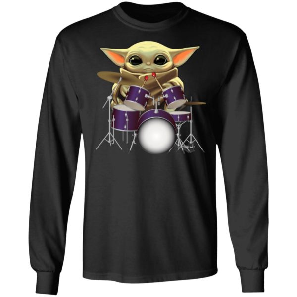 Baby Yoda Play Drum Shirt