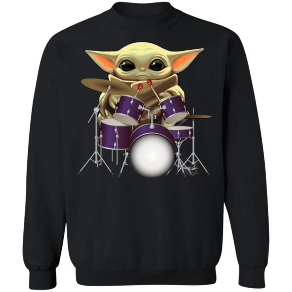 Baby Yoda Play Drum Shirt