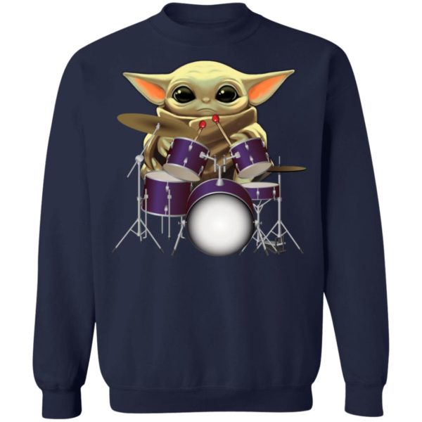 Baby Yoda Play Drum Shirt