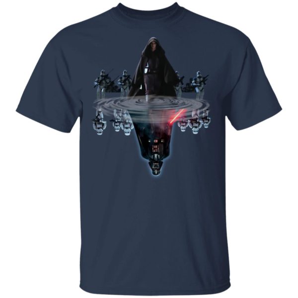 Anakin Skywalker Water Reflect In Darth Vader Shirt