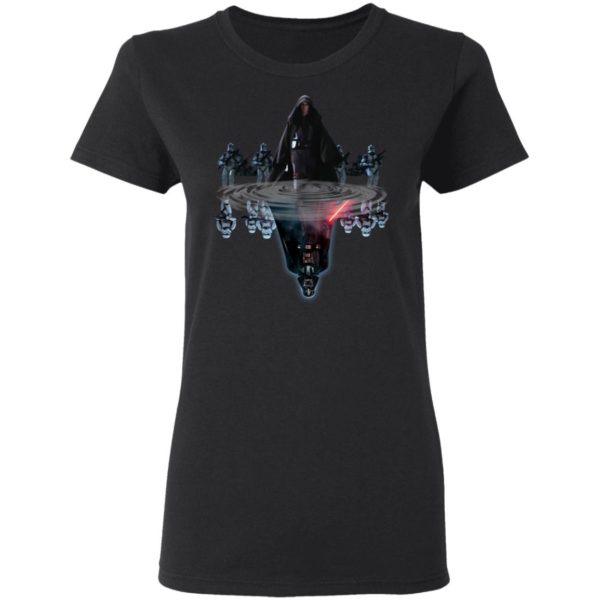 Anakin Skywalker Water Reflect In Darth Vader Shirt