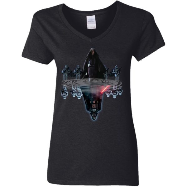 Anakin Skywalker Water Reflect In Darth Vader Shirt