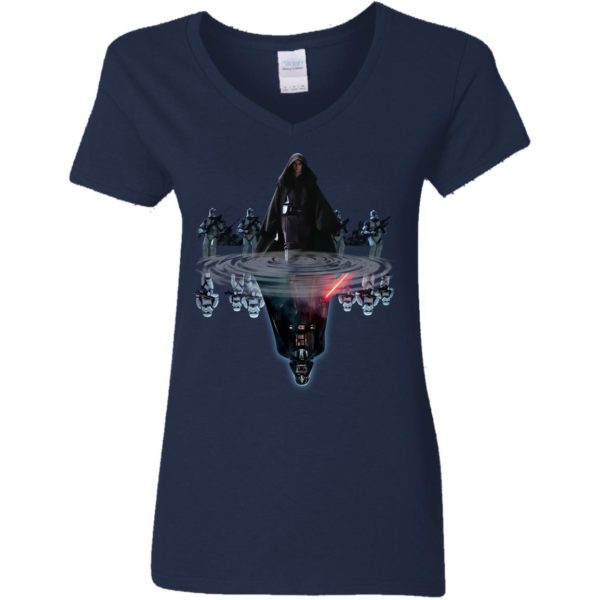 Anakin Skywalker Water Reflect In Darth Vader Shirt