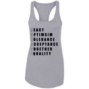 React Optimism Tolerance Acceptance Together Equality Shirt