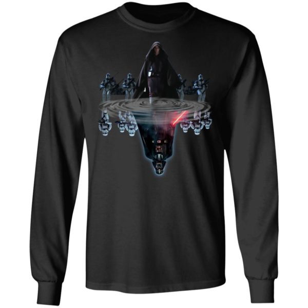 Anakin Skywalker Water Reflect In Darth Vader Shirt