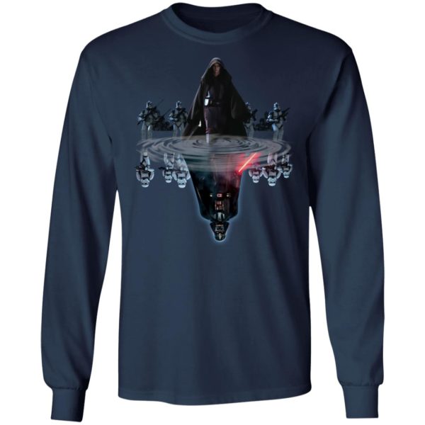 Anakin Skywalker Water Reflect In Darth Vader Shirt