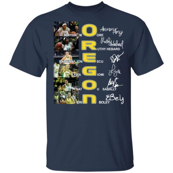 Oregon Women's Basketball Player Signature Shirt